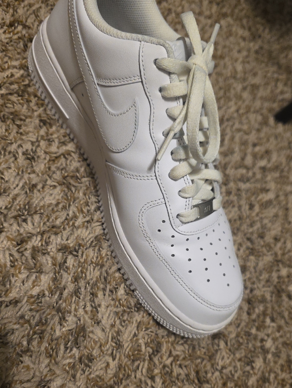 Nike White Leather Low-Top Sneaker